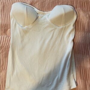 Strapless White Bustier Top